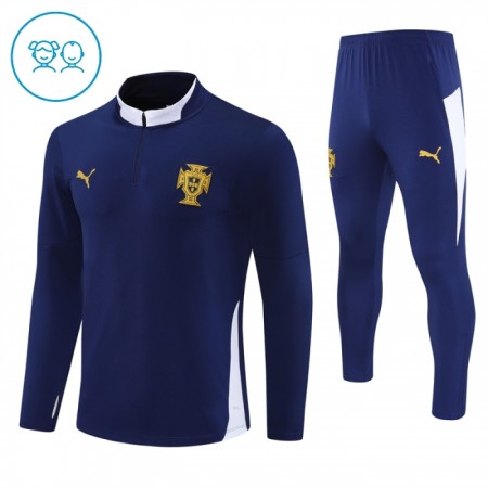 Tréninkový Mikina Portugalsko Čtvrt Zip Navy 2024-25 - Dětské Tréninkový Mikina Portugalsko Čtvrt Zip Navy 2024-25 - Dětské